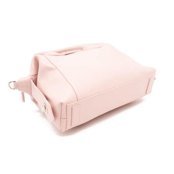 Small Antigona Soft Satchel Pink Leather Shoulder Bag - Picture 8 of 12
